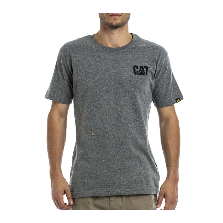 Men's Caterpillar Trademark T-Shirts Grey Ireland BIXP54903